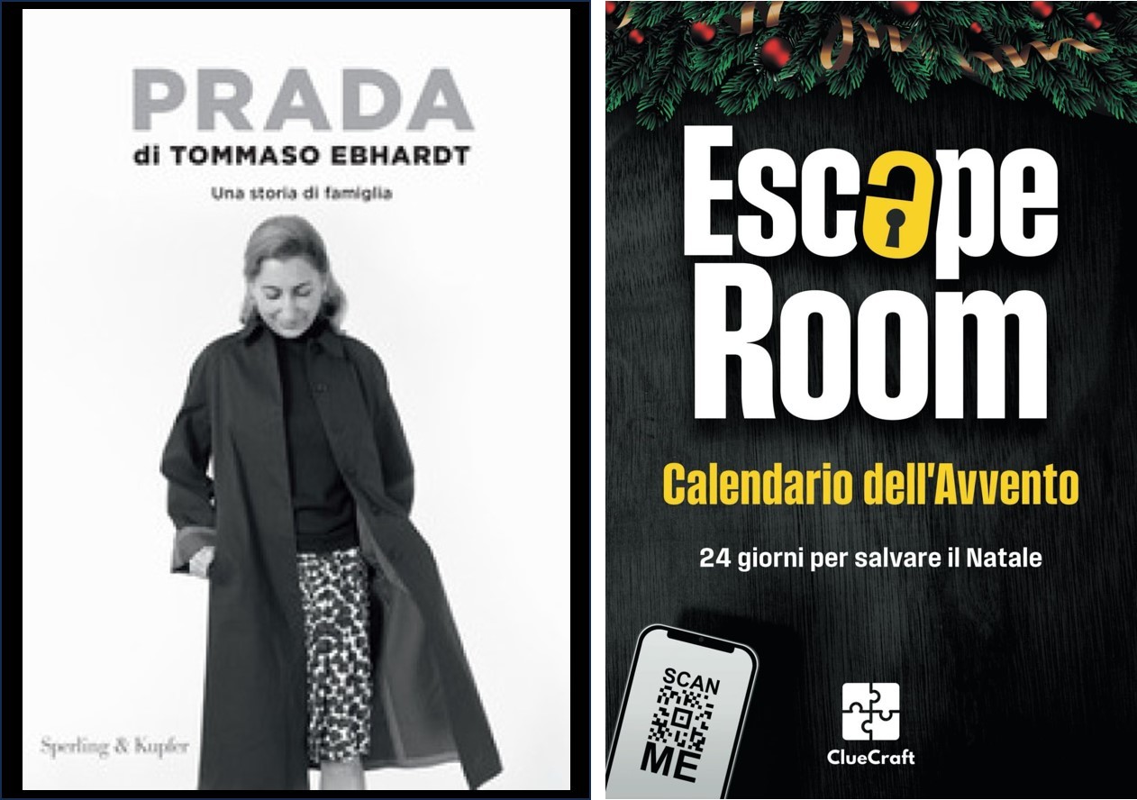 “Prada. Una storia di famiglia”, T. Ebhardt, 2024 e “Escape Room. 24 giorni per salvare il Natale”, 2024